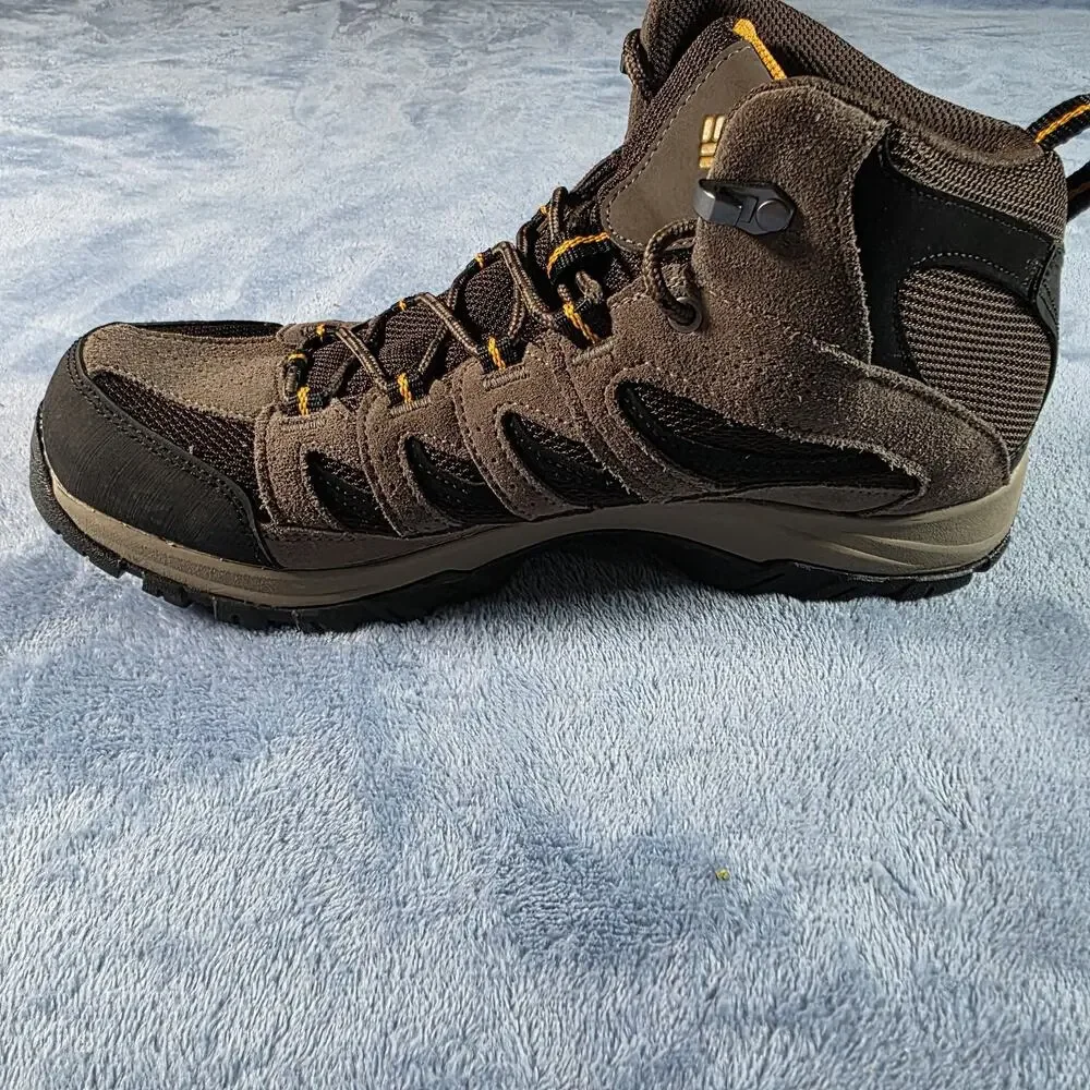 Columbia Crestwood Mid Waterproof Hiking Boots Men 10.5 Brown BM5371-231
